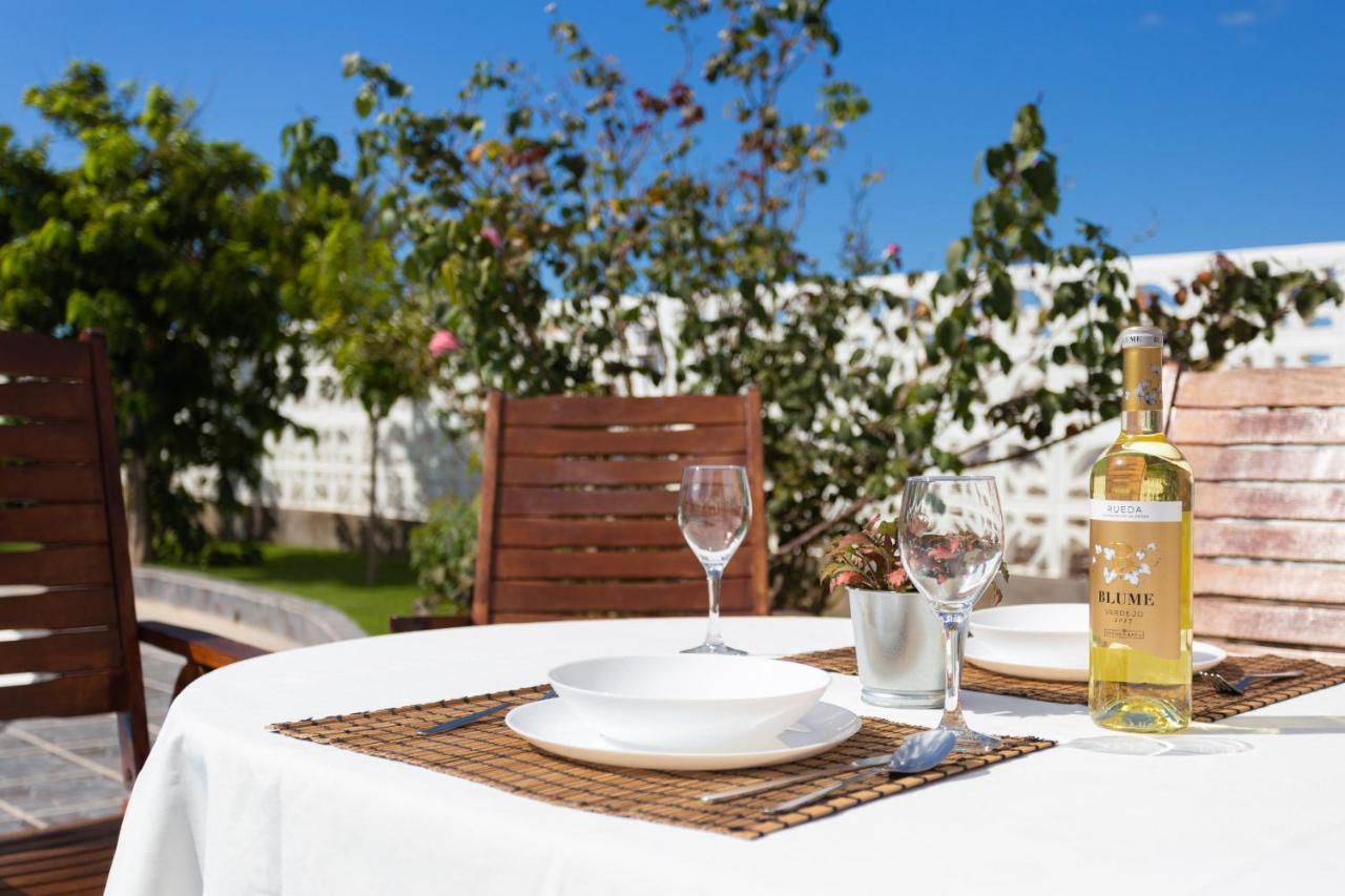 Bungalow Palm Mar With Pool And Garden Арона Экстерьер фото
