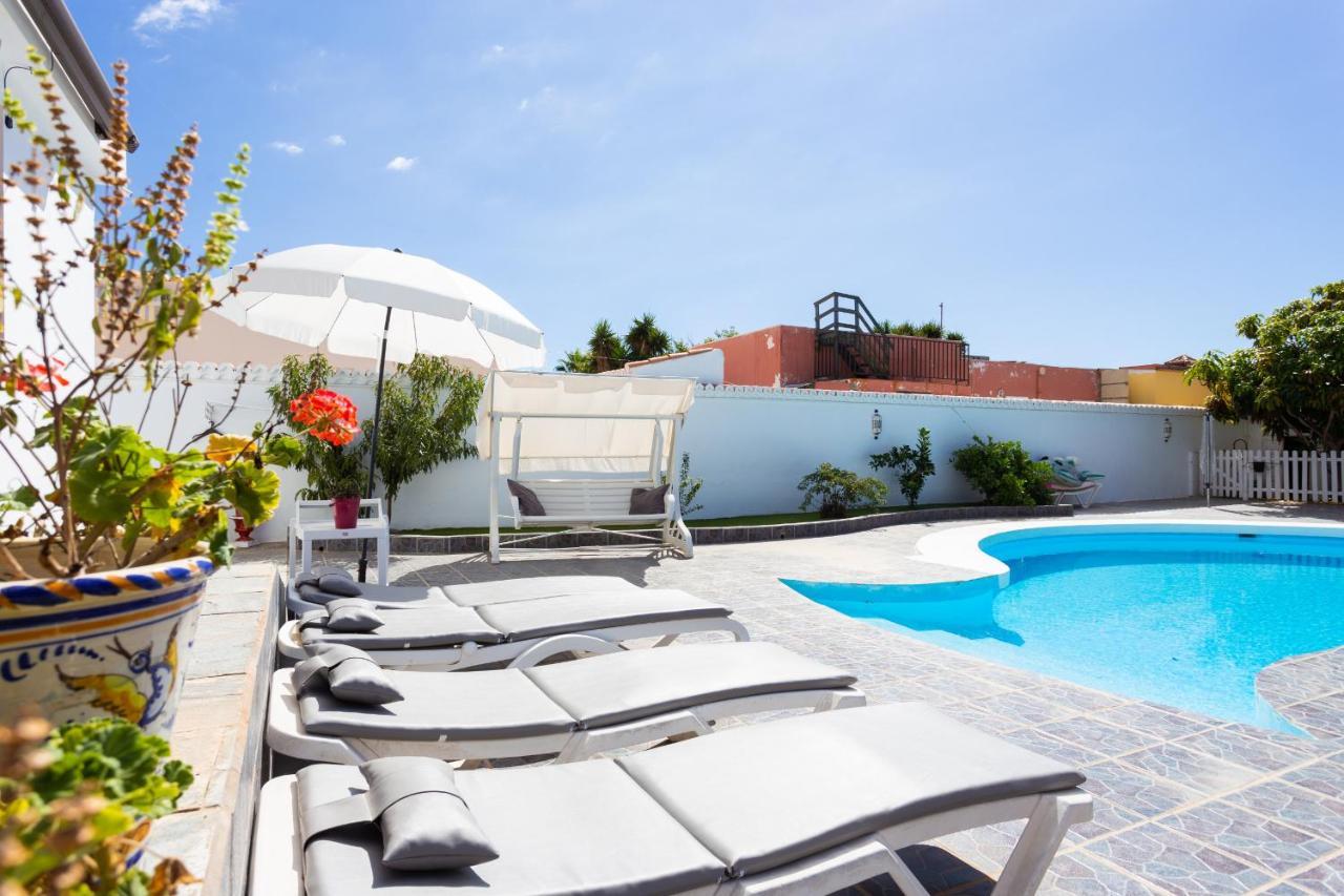 Bungalow Palm Mar With Pool And Garden Арона Экстерьер фото