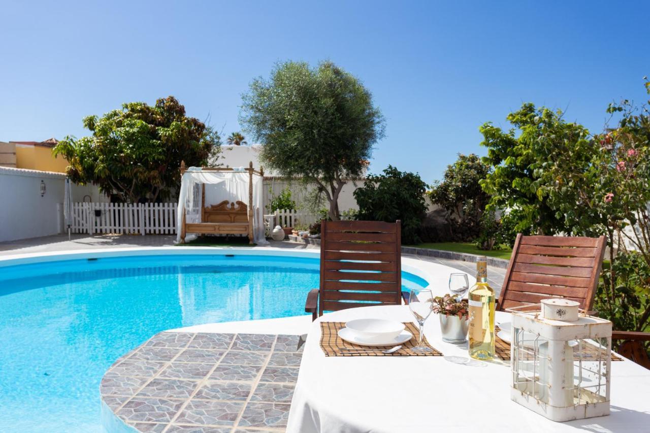 Bungalow Palm Mar With Pool And Garden Арона Экстерьер фото